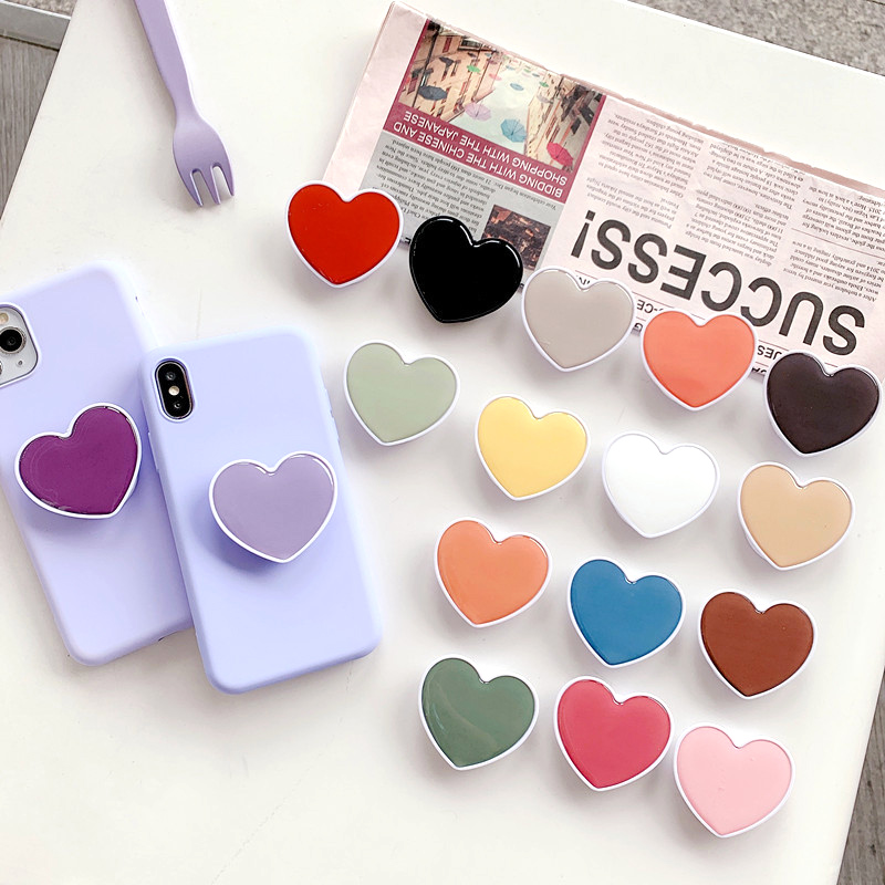 Tech Accessories Phone - Pemegang soket ponsel bentuk hati Universal,
