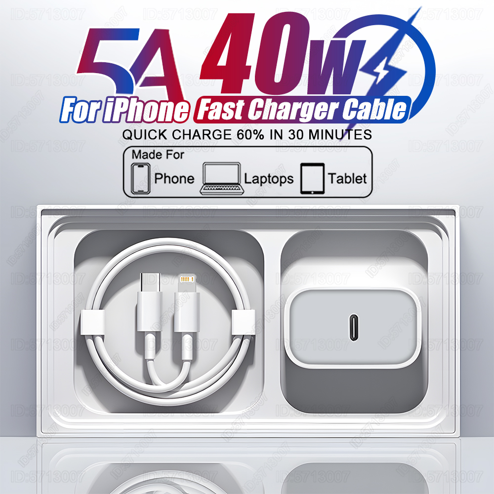 Tech Accessories Phone - PD 40W Pengisi Daya Cepat untuk