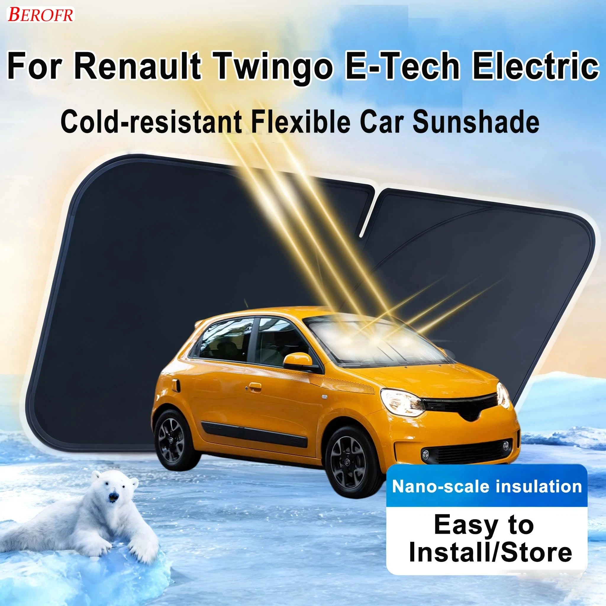 Tech Accessories Renault - Untuk Renault Twingo E-tech 2020-2026 Penutup