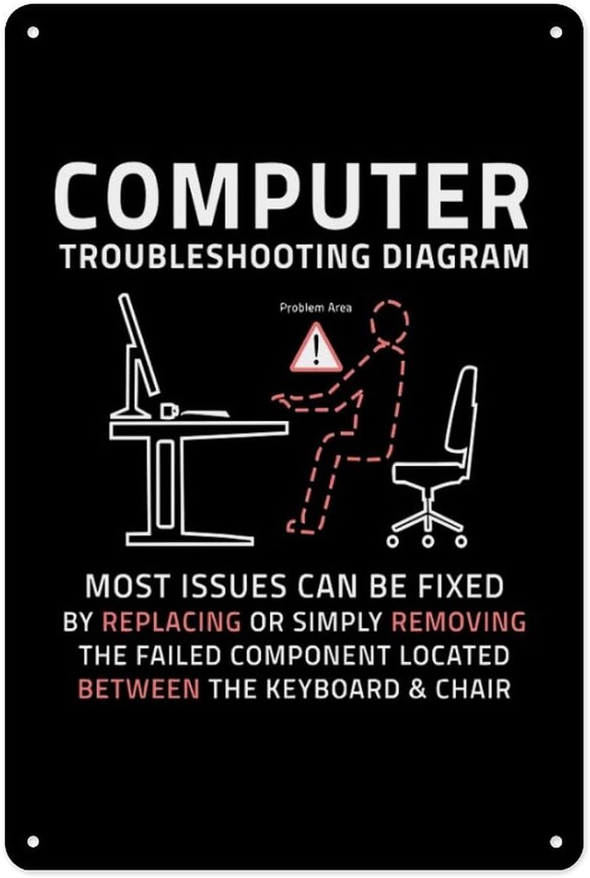 Tech X - Tanda Timah Logam 8X12 Inci-Poster Dukungan
