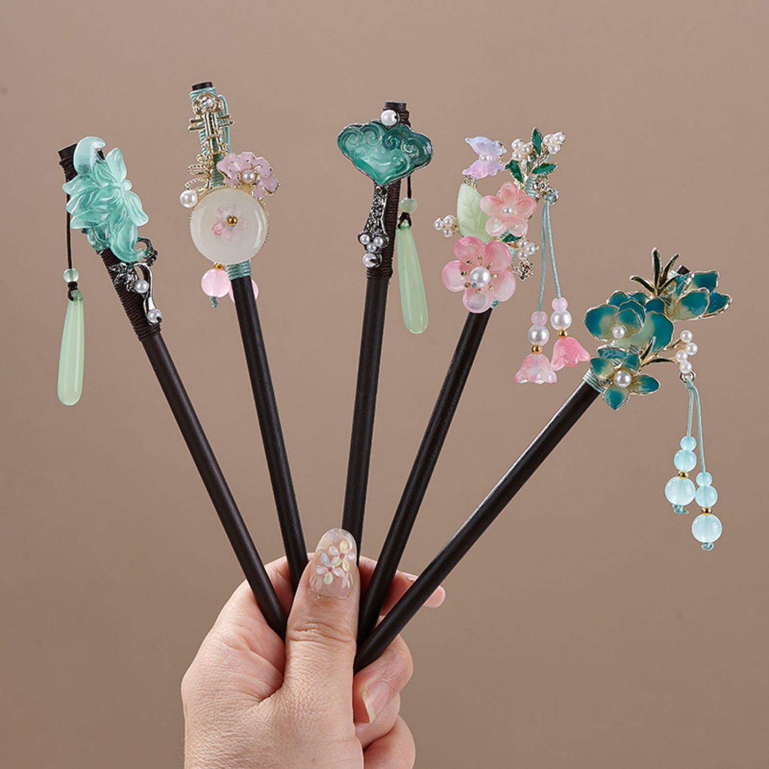Tech Accessories For Women - Jepit Rambut Bunga Vintage untuk Wanita,