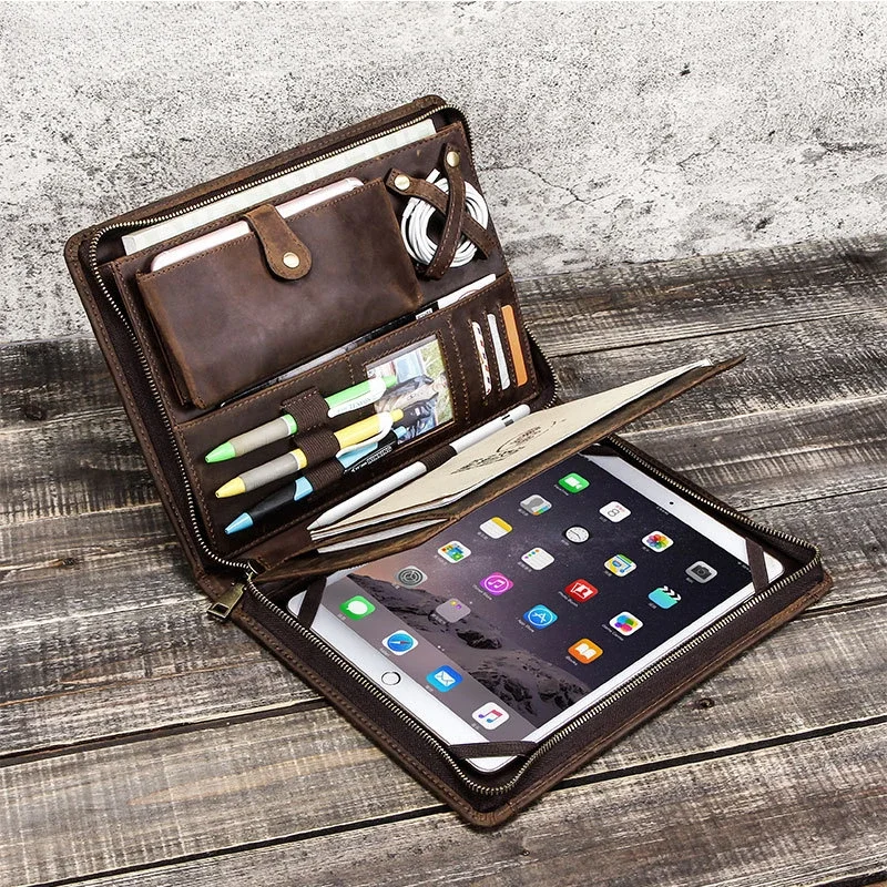 Tech Accessories For Ipad - Tas Penyimpanan Tablet Kulit untuk Apple