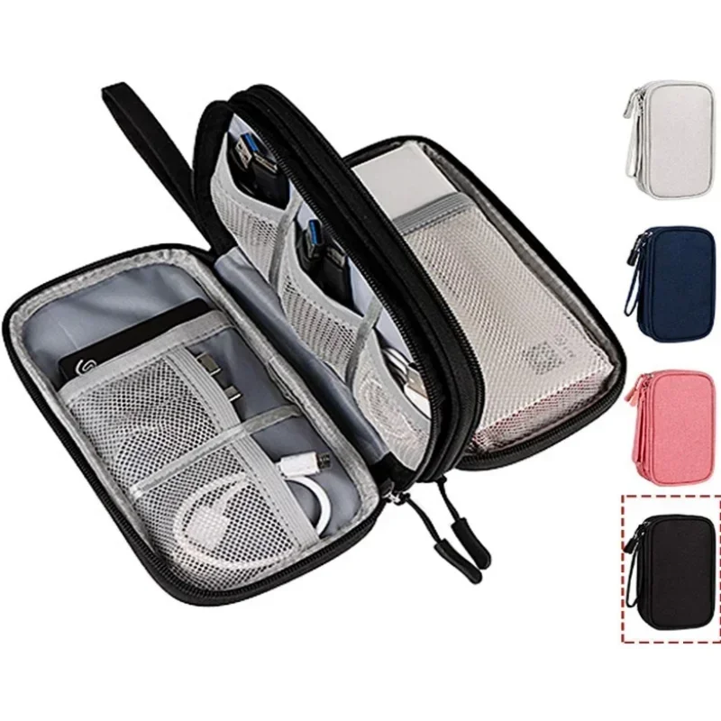 Tech Accessories Organizer - Tas Kabel Perjalanan Portabel, Kantong Penyimpanan