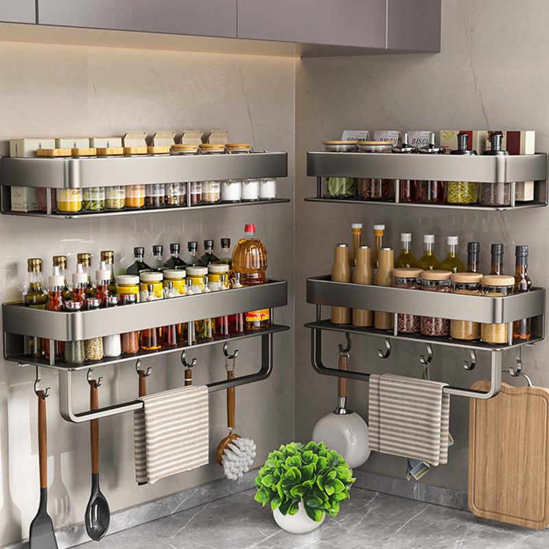 Tech Accessories Organizer - Rak Dapur Aluminium Rak Penyimpanan Toilet