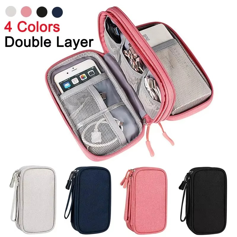 Tech Accessories Organizer - Tas Jinjing Tahan Air untuk Perjalanan,