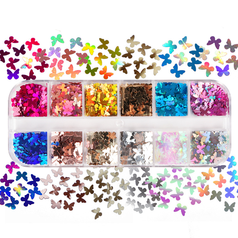 I Tech Accessories - Aksesori Ekstensi Bulu Mata Glitter Kupu-kupu