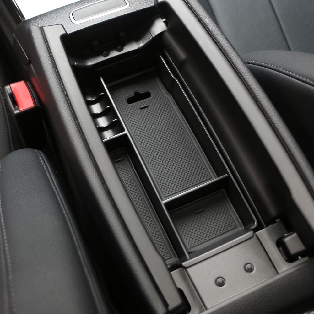 Tech Car Accessories - Baki kotak penyimpanan sandaran tangan mobil,
