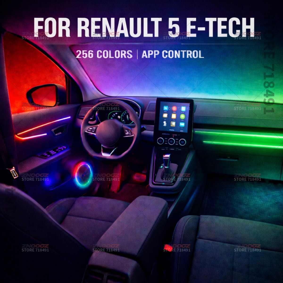 Lampu Interior Mobil RGB 22in1 - Tech Accessories Renault ulasan dan harga