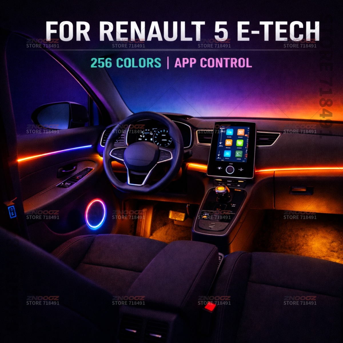 Lampu Interior Mobil RGB 22in1 - Tech Accessories Renault ulasan dan harga