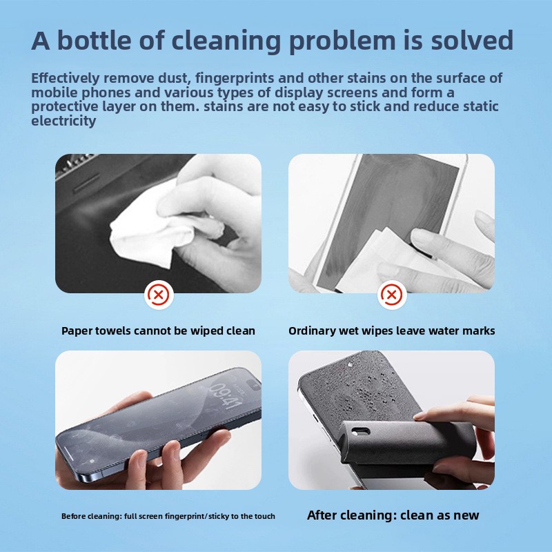 Lap Pembersih Semprot 2 In 1 u - Screen Cleaner Spray ulasan dan harga