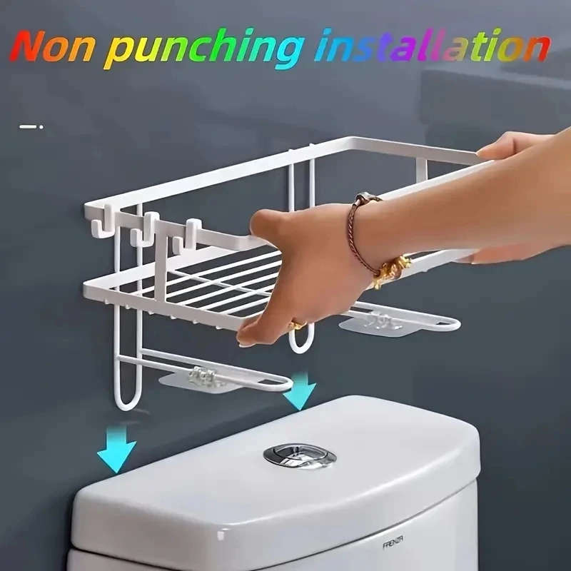 Rak Penyimpanan di Atas Toilet - Tech Accessories Organizer ulasan dan harga