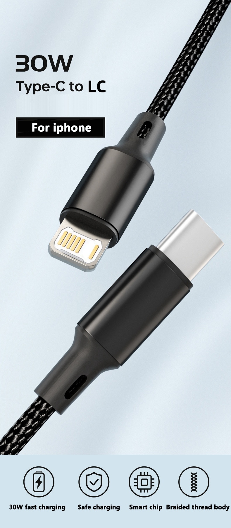 Kabel USB PD 30W untuk iPhone  - Tech Accessories Phone ulasan dan harga