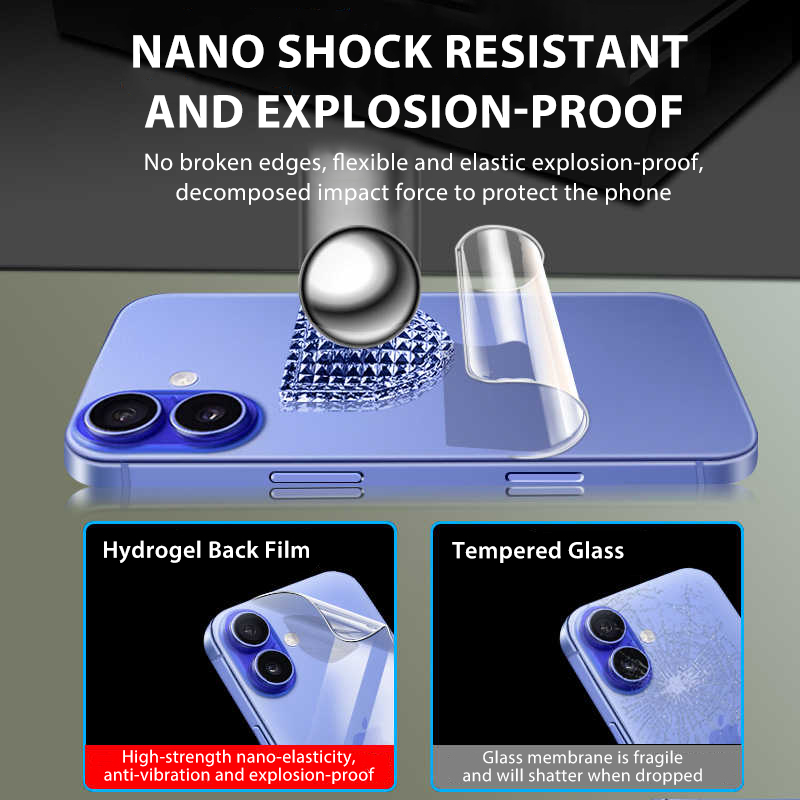 4-1 buah Film hidrogel belakan - Tech Accessories Phone ulasan dan harga