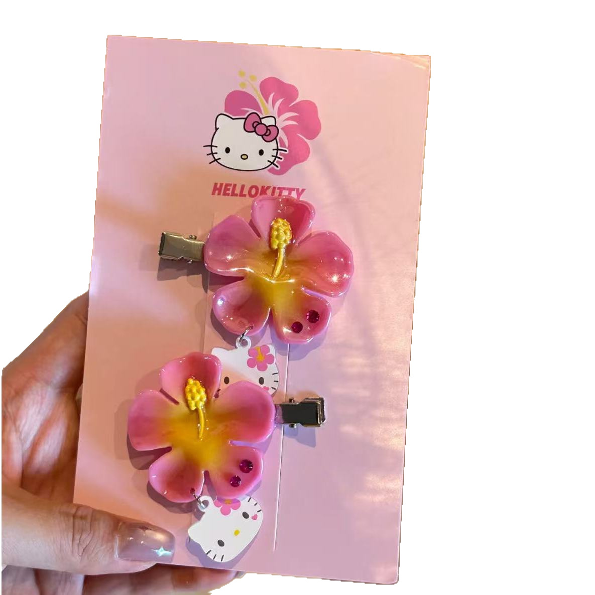 Set Jepit Rambut Bunga Hello K - Tech Accessories For Women ulasan dan harga