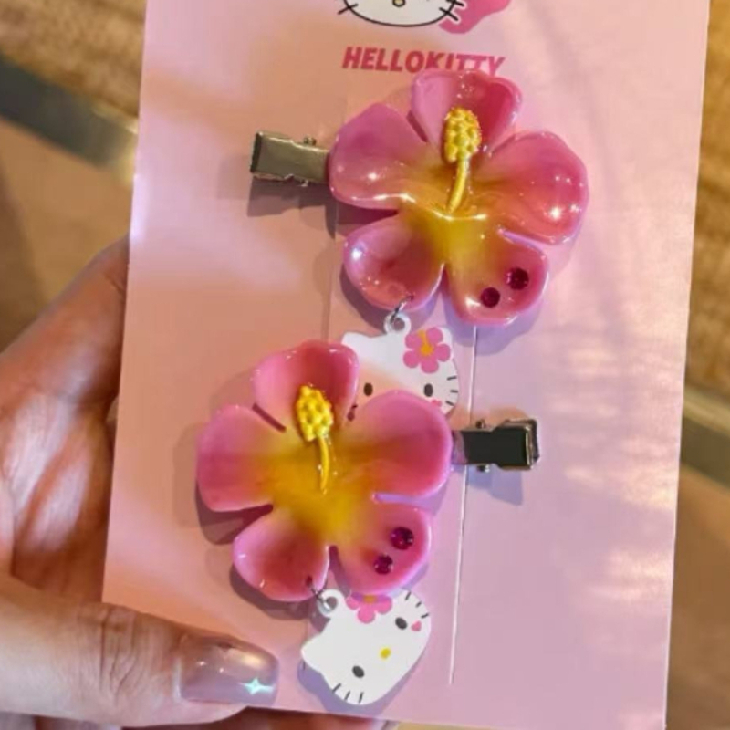 Set Jepit Rambut Bunga Hello K - Tech Accessories For Women ulasan dan harga