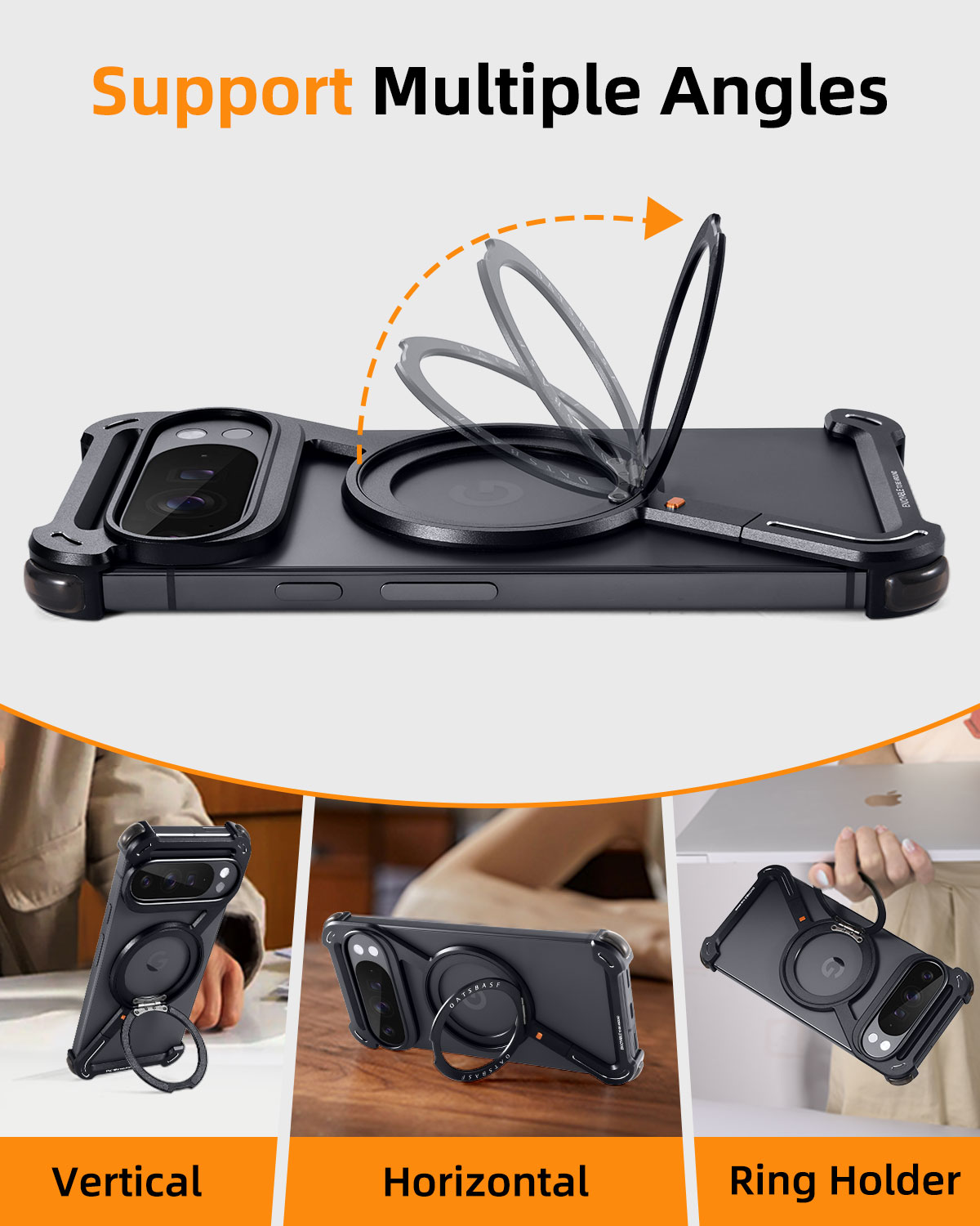 Casing Ponsel Logam Oatsbasf u - Phone Stand Aluminum ulasan dan harga