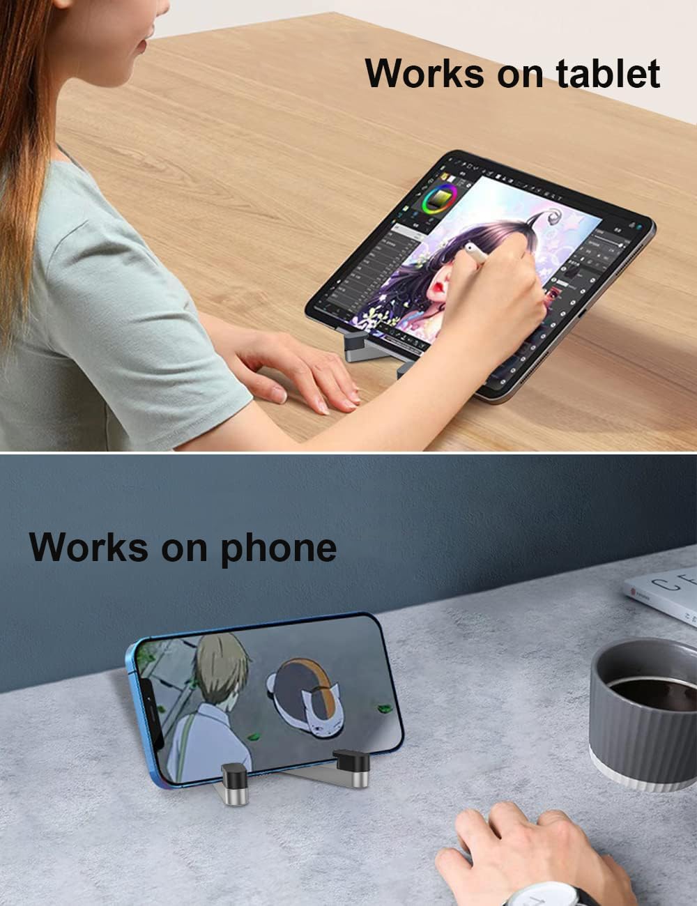 Dudukan Ponsel Lipat dari Alum - Phone Stand Aluminum ulasan dan harga
