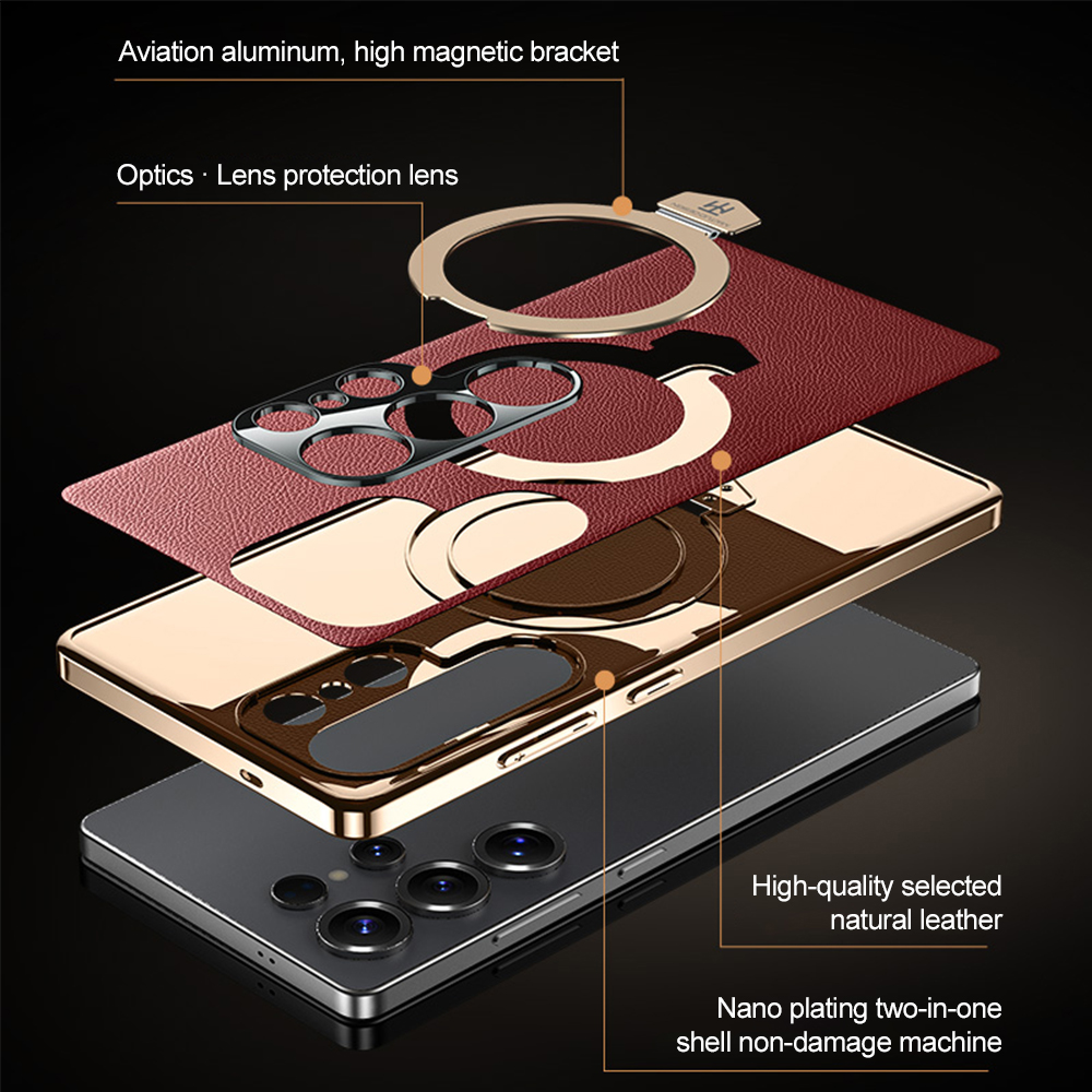 Casing Ponsel Magnetik Magsafe - Phone Stand Aluminum ulasan dan harga