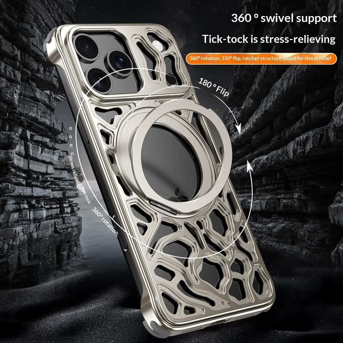 Casing ponsel 360 untuk iPhone - Phone Stand Aluminum ulasan dan harga