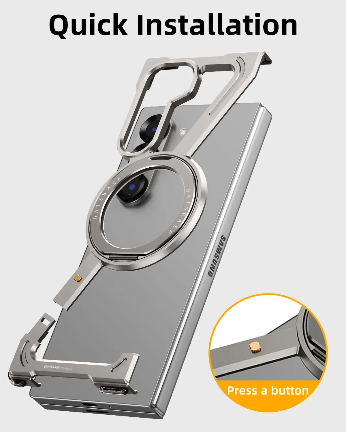 Casing Bumper Logam Eary untuk - Phone Stand Aluminum ulasan dan harga