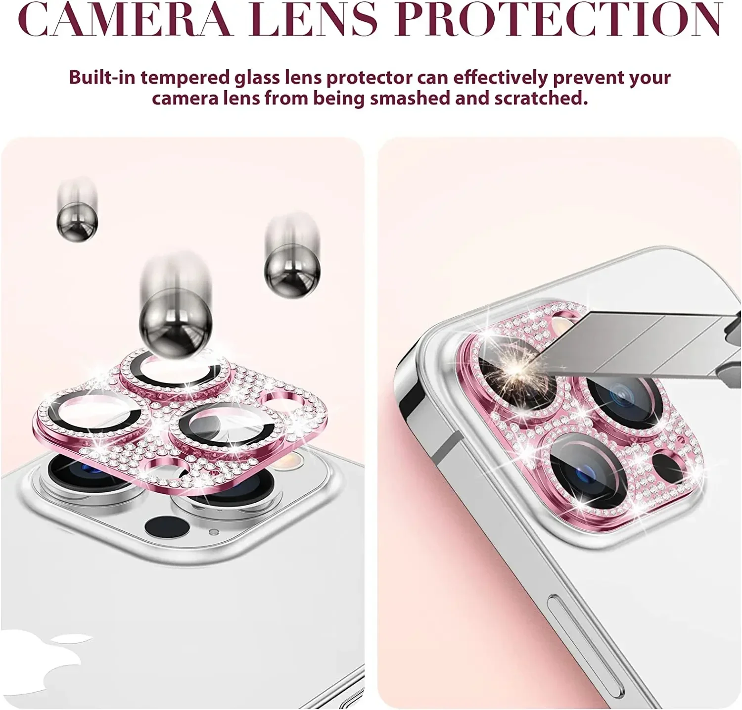 Pelindung Lensa Kamera Glitter - Tech Accessories Phone ulasan dan harga